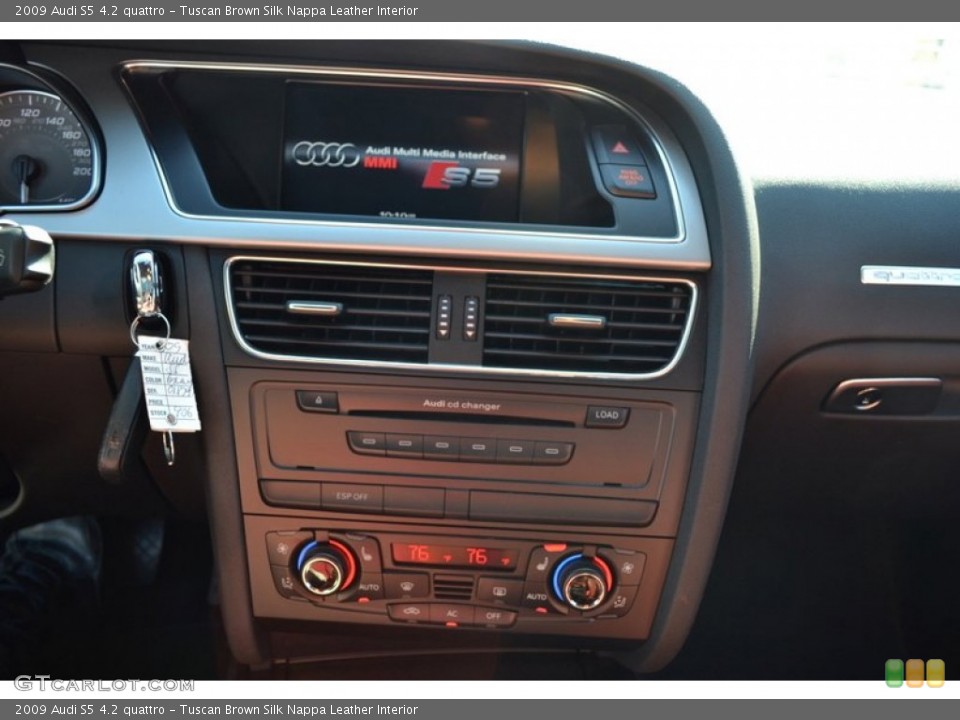 Tuscan Brown Silk Nappa Leather Interior Controls for the 2009 Audi S5 4.2 quattro #53892074