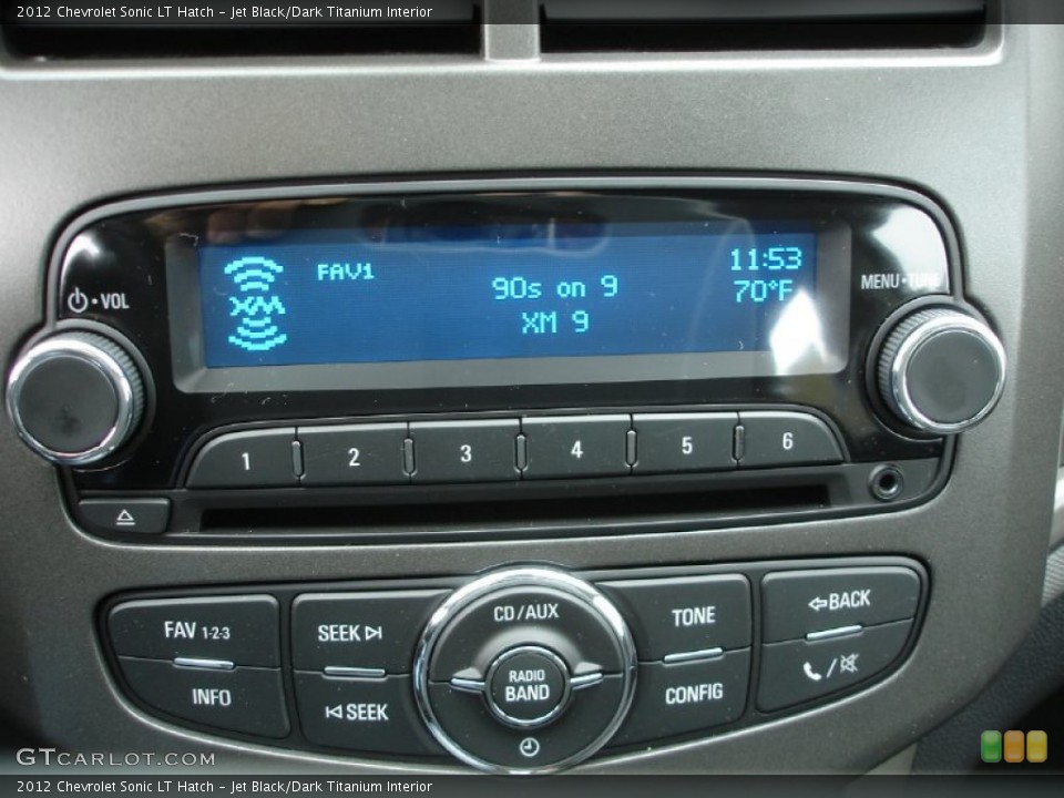 Jet Black/Dark Titanium Interior Audio System for the 2012 Chevrolet Sonic LT Hatch #53892089