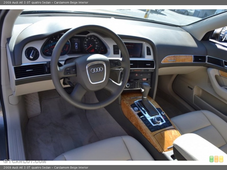 Cardamom Beige Interior Prime Interior for the 2009 Audi A6 3.0T quattro Sedan #53892191