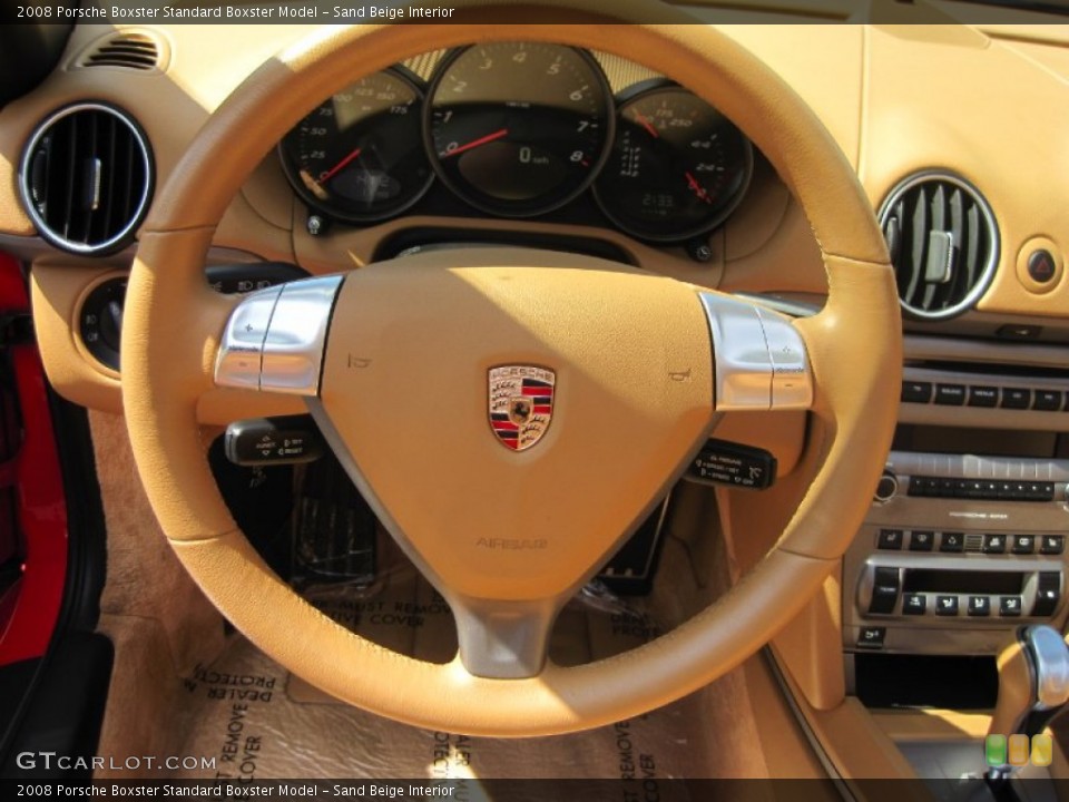 Sand Beige Interior Steering Wheel for the 2008 Porsche Boxster  #53893355