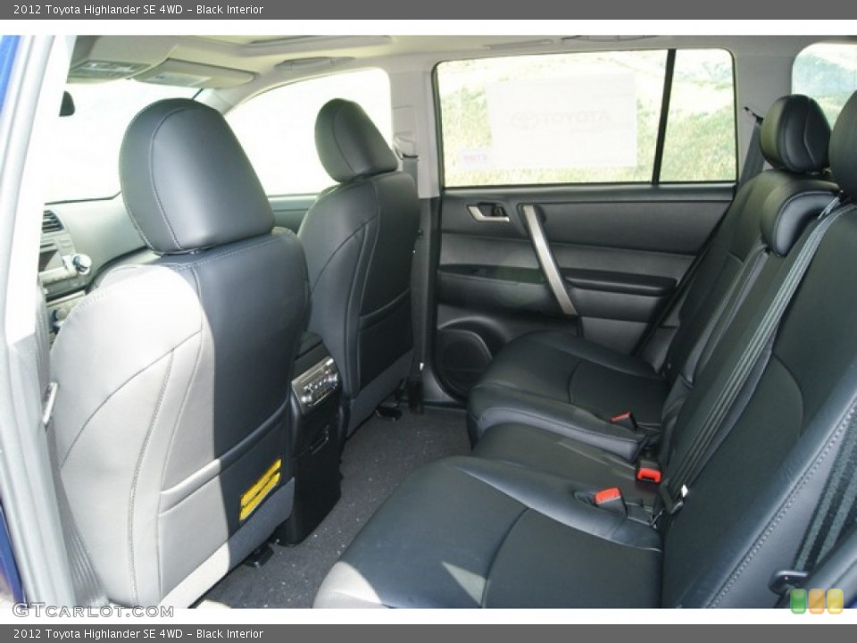 Black Interior Photo for the 2012 Toyota Highlander SE 4WD #53894786