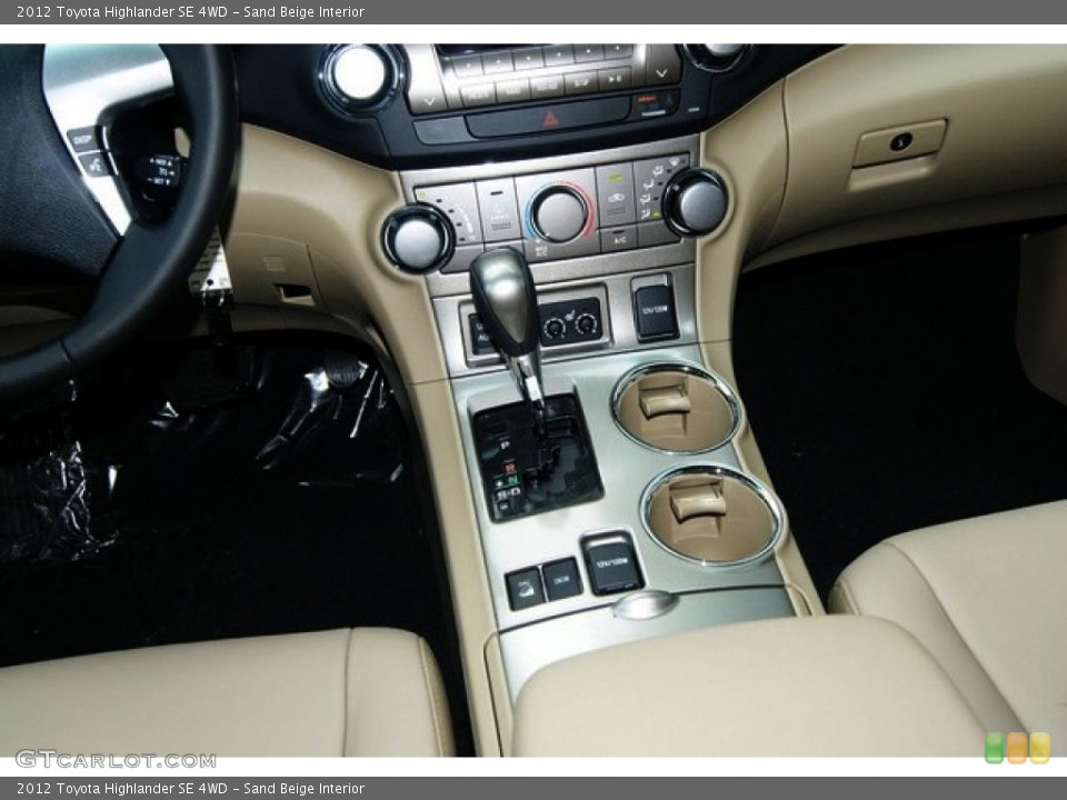 Sand Beige Interior Transmission for the 2012 Toyota Highlander SE 4WD #53894999