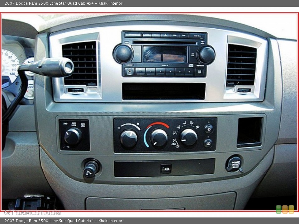 Khaki Interior Controls for the 2007 Dodge Ram 3500 Lone Star Quad Cab 4x4 #53896022