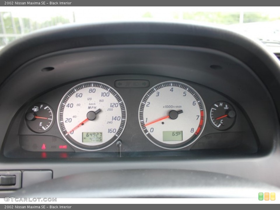 Black Interior Gauges for the 2002 Nissan Maxima SE #53896601