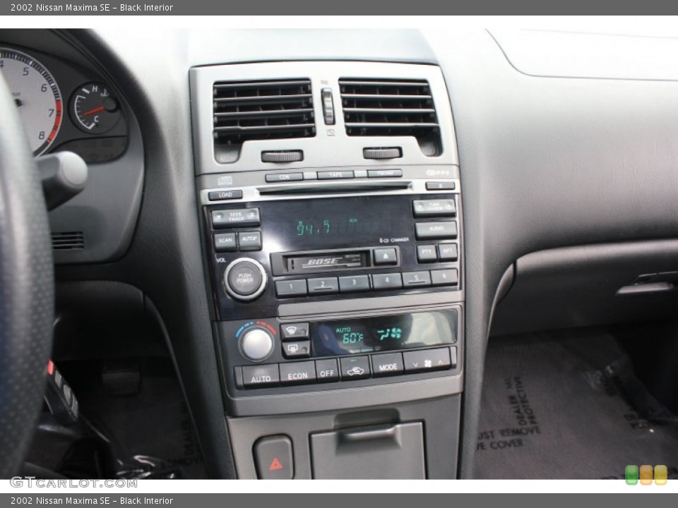 Black Interior Controls for the 2002 Nissan Maxima SE #53896634