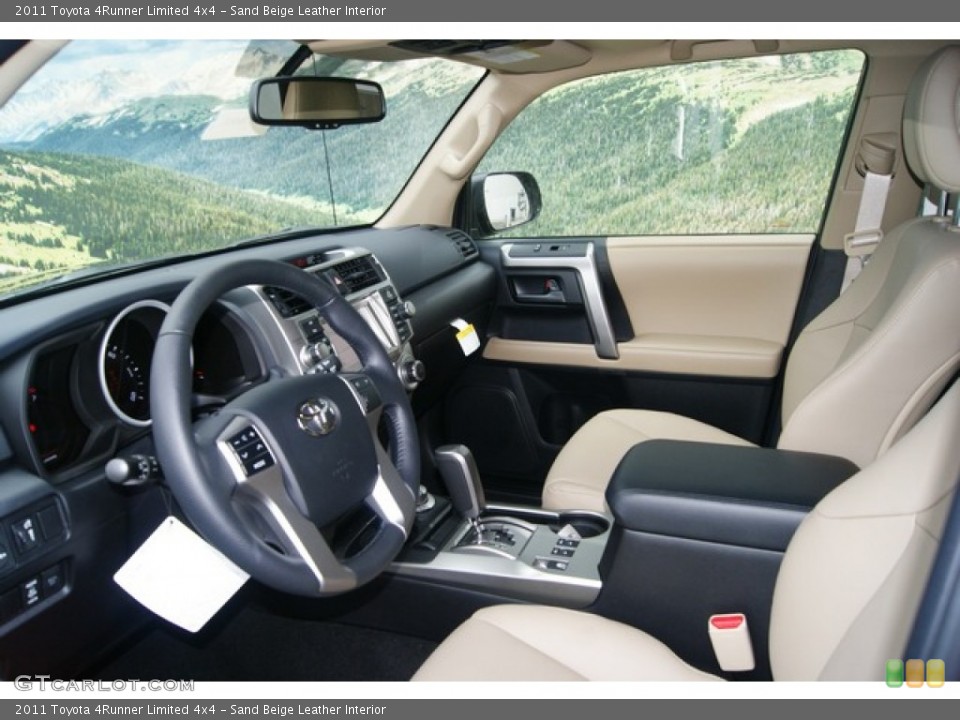 Sand Beige Leather Interior Photo for the 2011 Toyota 4Runner Limited 4x4 #53897795