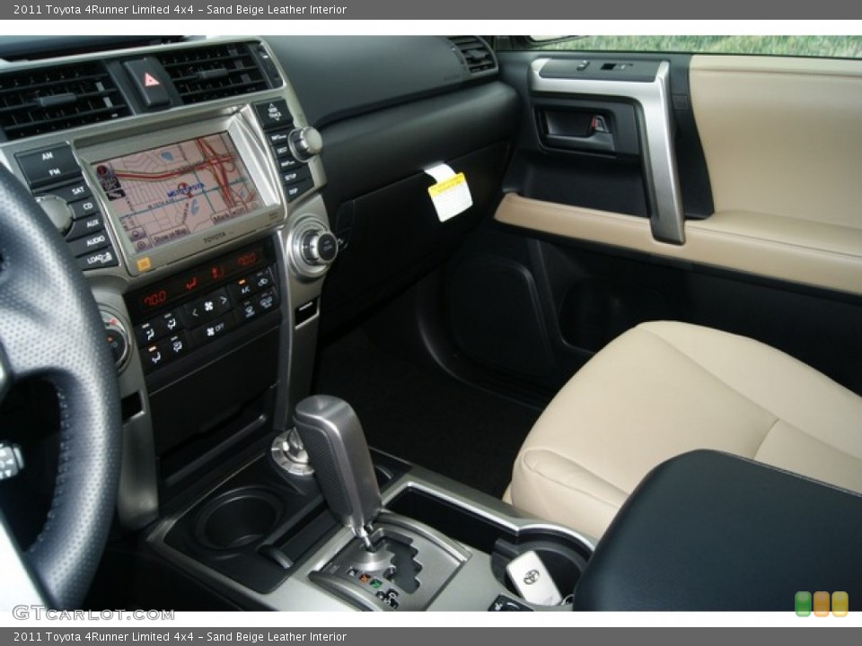 Sand Beige Leather Interior Navigation for the 2011 Toyota 4Runner Limited 4x4 #53897813