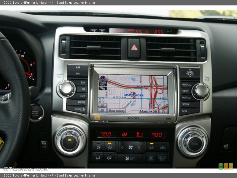 Sand Beige Leather Interior Navigation for the 2011 Toyota 4Runner Limited 4x4 #53897859