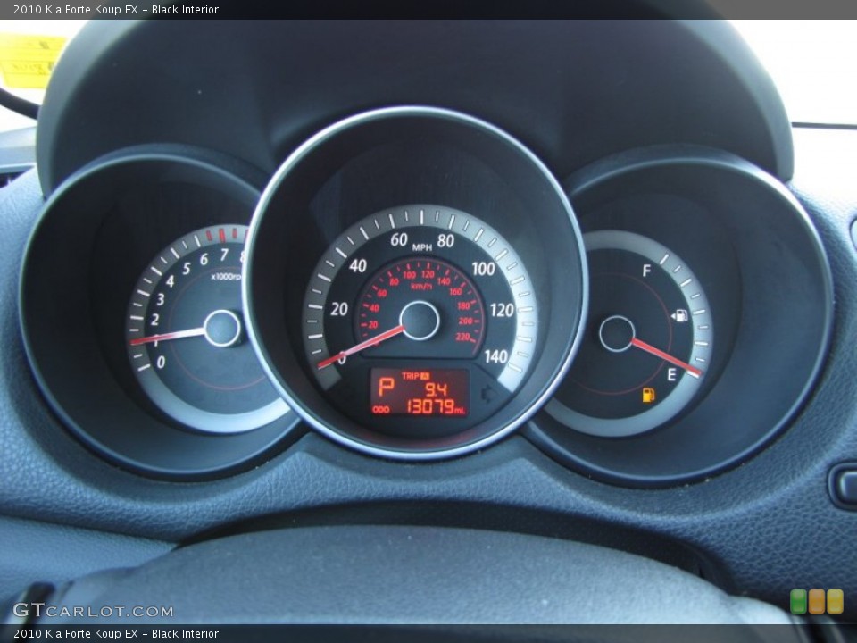 Black Interior Gauges for the 2010 Kia Forte Koup EX #53900069