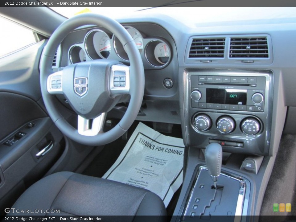 Dark Slate Gray Interior Dashboard for the 2012 Dodge Challenger SXT #53900405