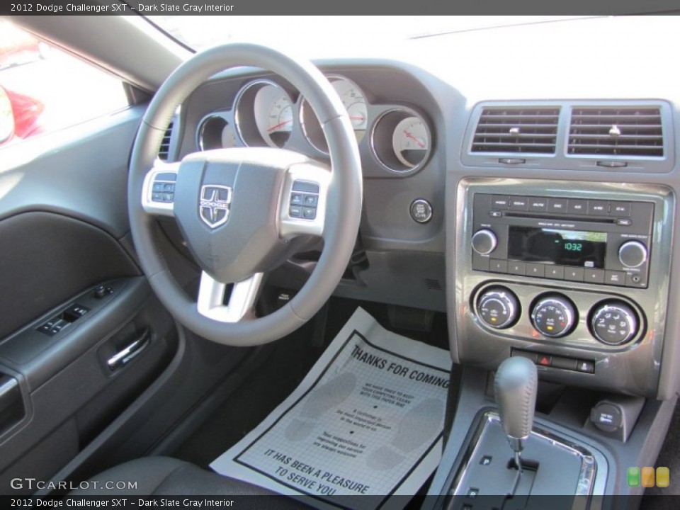 Dark Slate Gray Interior Dashboard for the 2012 Dodge Challenger SXT #53900726