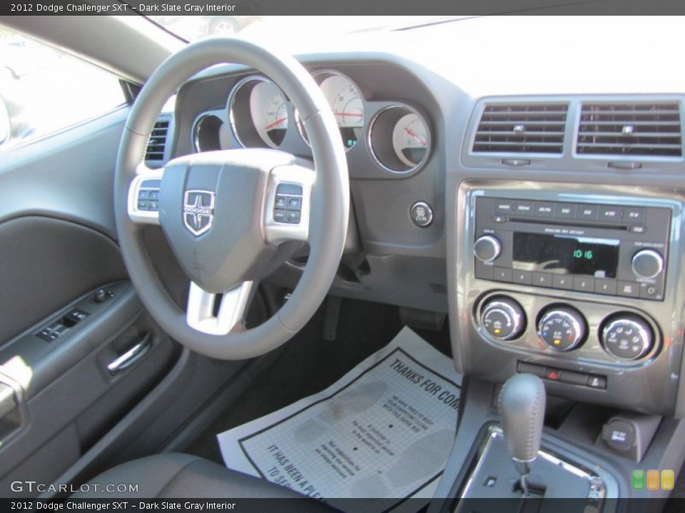 Dark Slate Gray Interior Dashboard for the 2012 Dodge Challenger SXT #53900858