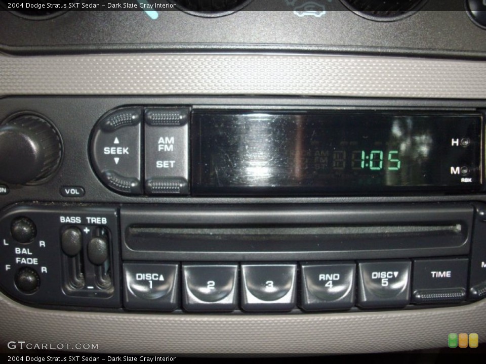 Dark Slate Gray Interior Audio System for the 2004 Dodge Stratus SXT Sedan #53906446