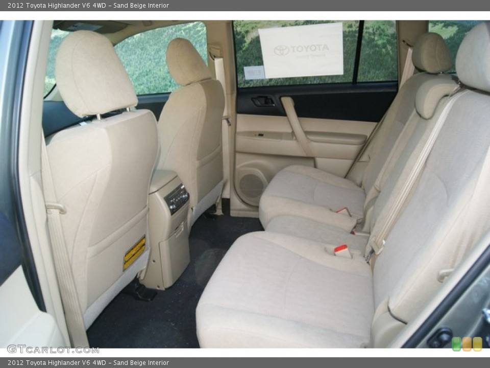 Sand Beige Interior Photo for the 2012 Toyota Highlander V6 4WD #53907313