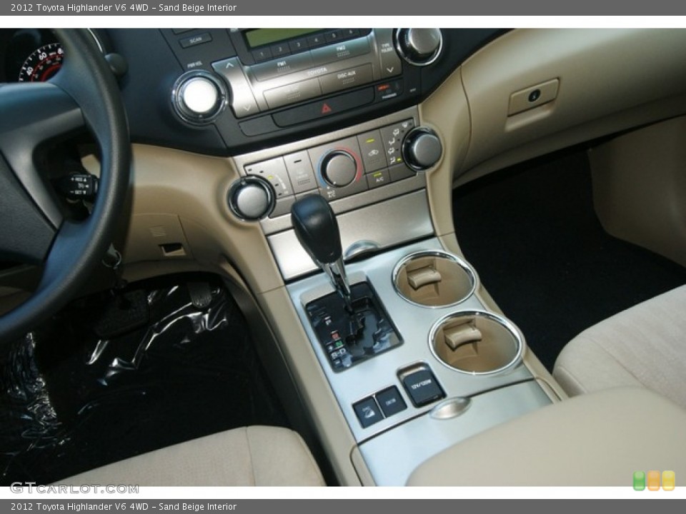 Sand Beige Interior Transmission for the 2012 Toyota Highlander V6 4WD #53907370