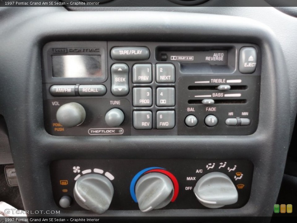 Graphite Interior Controls for the 1997 Pontiac Grand Am SE Sedan #53907559