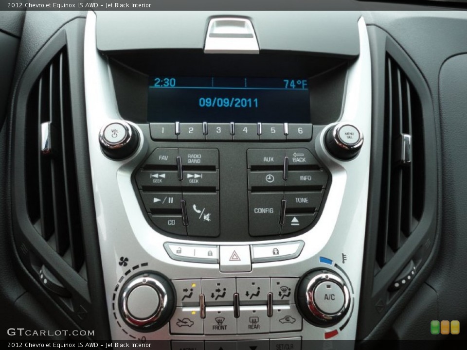 Jet Black Interior Controls for the 2012 Chevrolet Equinox LS AWD #53908093