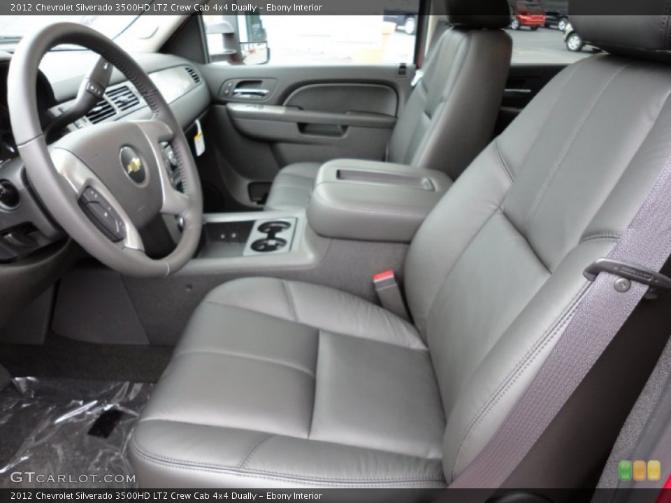 Ebony Interior Photo for the 2012 Chevrolet Silverado 3500HD LTZ Crew Cab 4x4 Dually #53908933