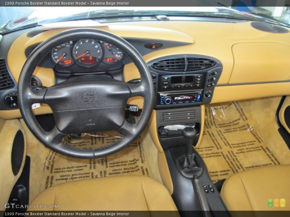 Savanna Beige Interior Dashboard for the 1999 Porsche Boxster  #53908948