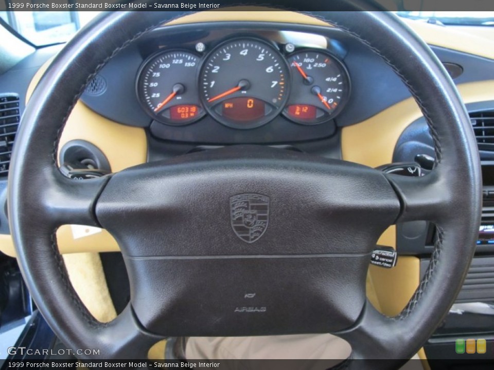 Savanna Beige Interior Gauges for the 1999 Porsche Boxster  #53908968