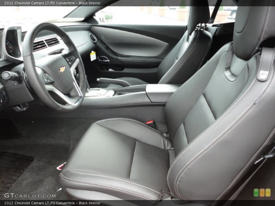 Black Interior Photo for the 2012 Chevrolet Camaro LT/RS Convertible #53909098