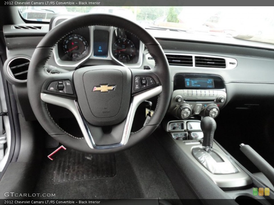 Black Interior Dashboard for the 2012 Chevrolet Camaro LT/RS Convertible #53909107