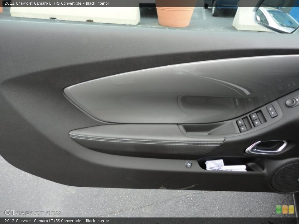 Black Interior Door Panel for the 2012 Chevrolet Camaro LT/RS Convertible #53909125