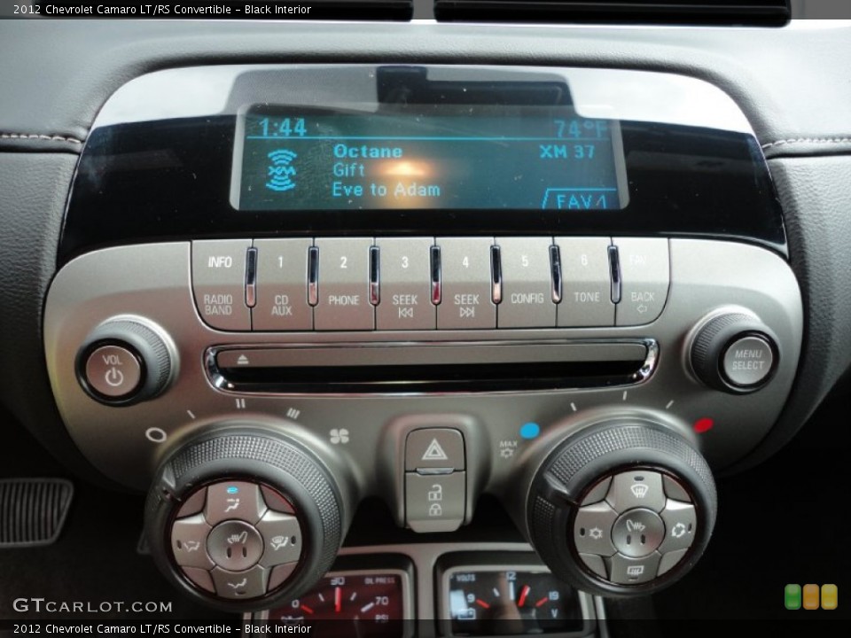 Black Interior Audio System for the 2012 Chevrolet Camaro LT/RS Convertible #53909173