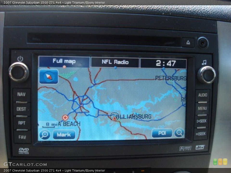 Light Titanium/Ebony Interior Navigation for the 2007 Chevrolet Suburban 1500 Z71 4x4 #53909209