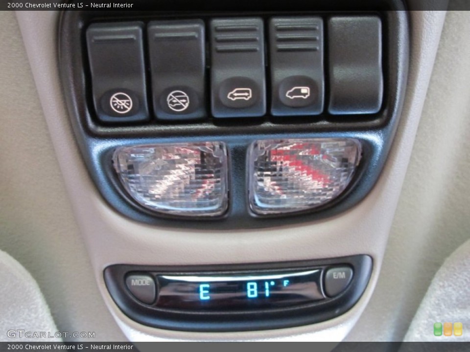 Neutral Interior Controls for the 2000 Chevrolet Venture LS #53909512