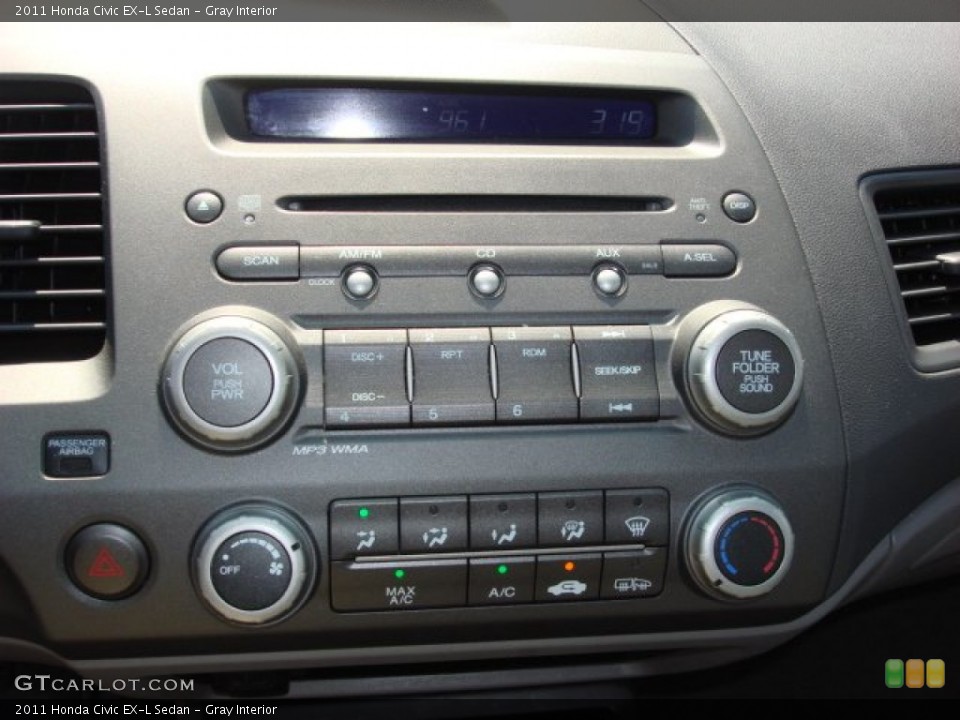 Gray Interior Controls for the 2011 Honda Civic EX-L Sedan #53909635