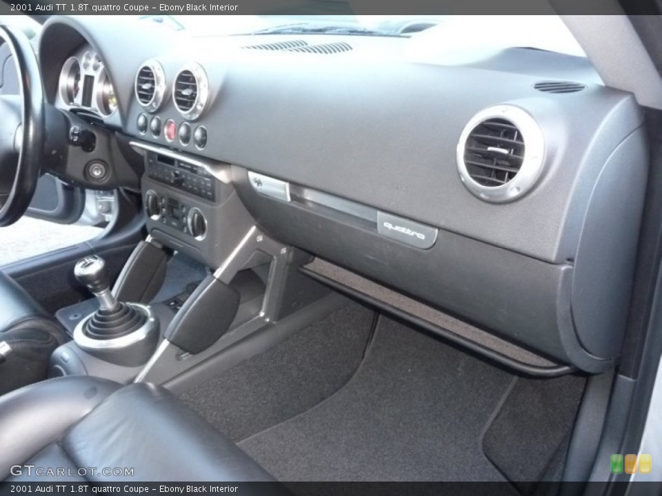 Ebony Black Interior Dashboard for the 2001 Audi TT 1.8T quattro Coupe #53909821