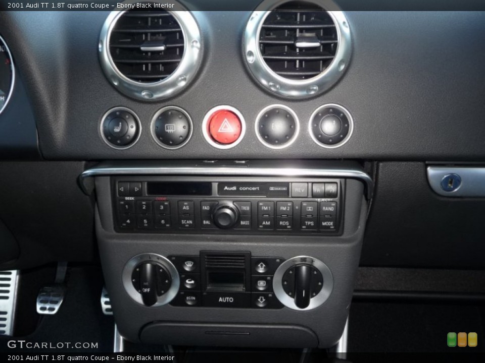 Ebony Black Interior Controls for the 2001 Audi TT 1.8T quattro Coupe #53909833
