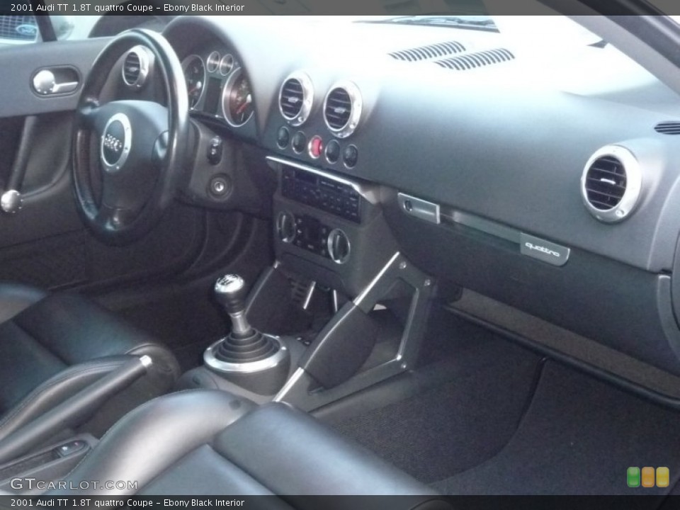 Ebony Black Interior Dashboard for the 2001 Audi TT 1.8T quattro Coupe #53909845