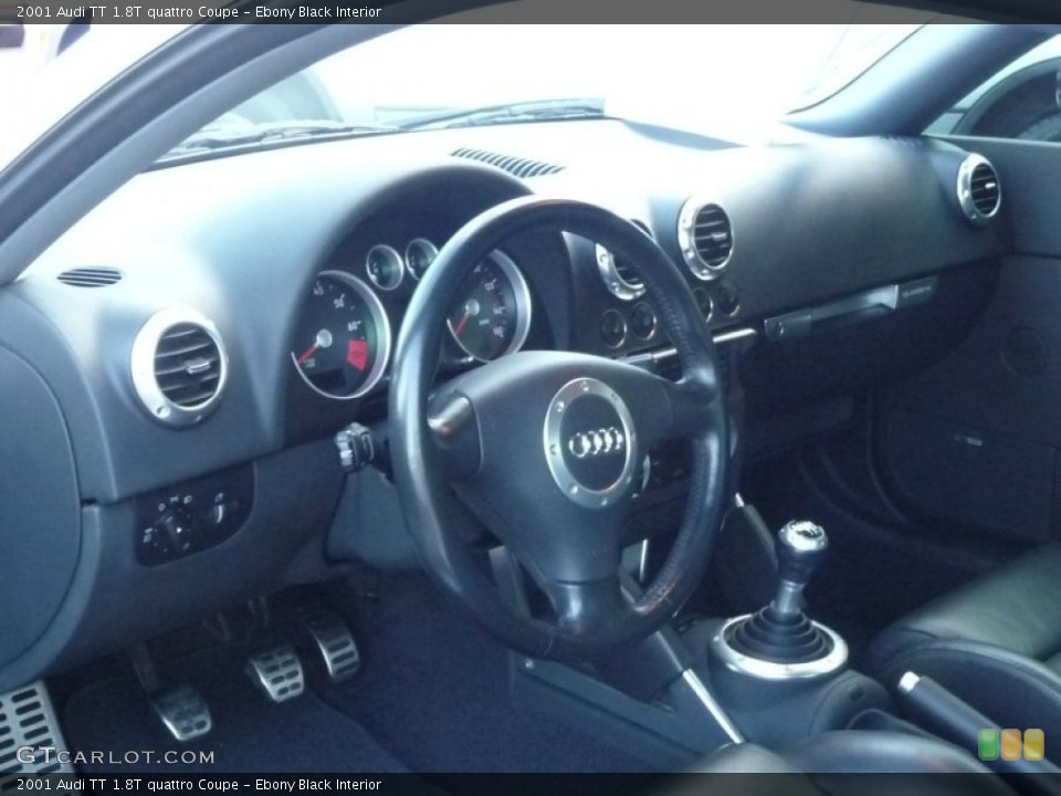 Ebony Black Interior Dashboard for the 2001 Audi TT 1.8T quattro Coupe #53909918