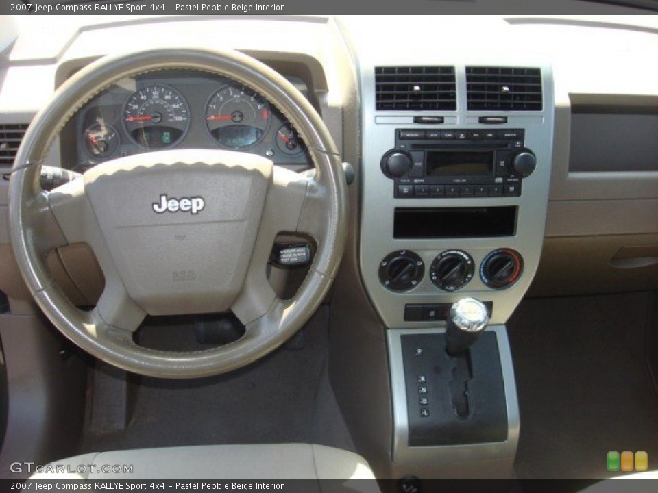 Pastel Pebble Beige Interior Dashboard for the 2007 Jeep Compass RALLYE Sport 4x4 #53911633