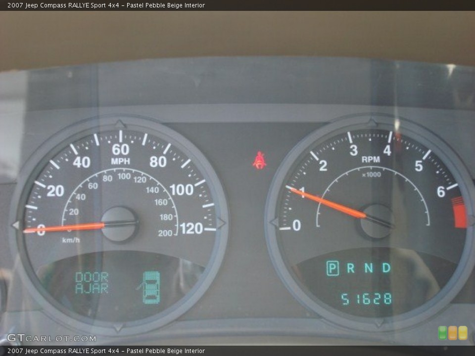 Pastel Pebble Beige Interior Gauges for the 2007 Jeep Compass RALLYE Sport 4x4 #53911675