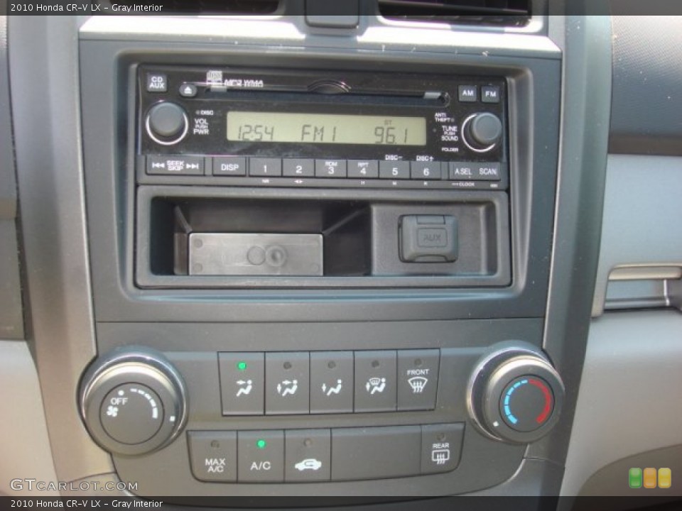 Gray Interior Controls for the 2010 Honda CR-V LX #53911870