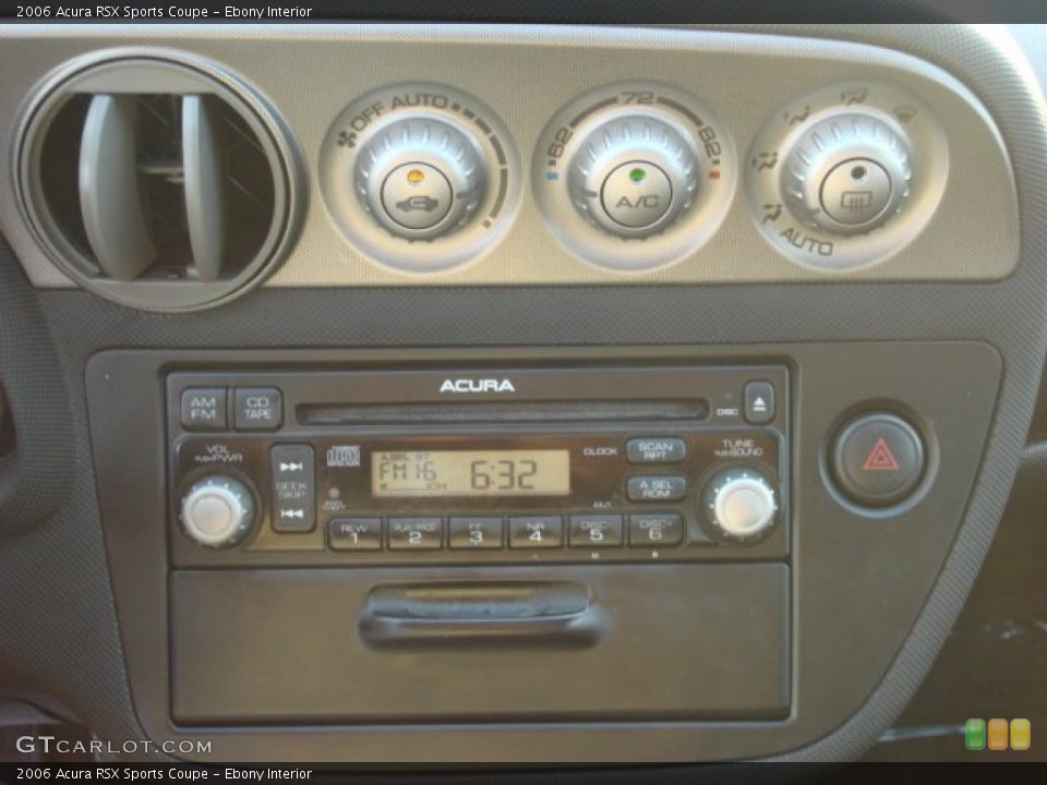 Ebony Interior Controls for the 2006 Acura RSX Sports Coupe #53912071