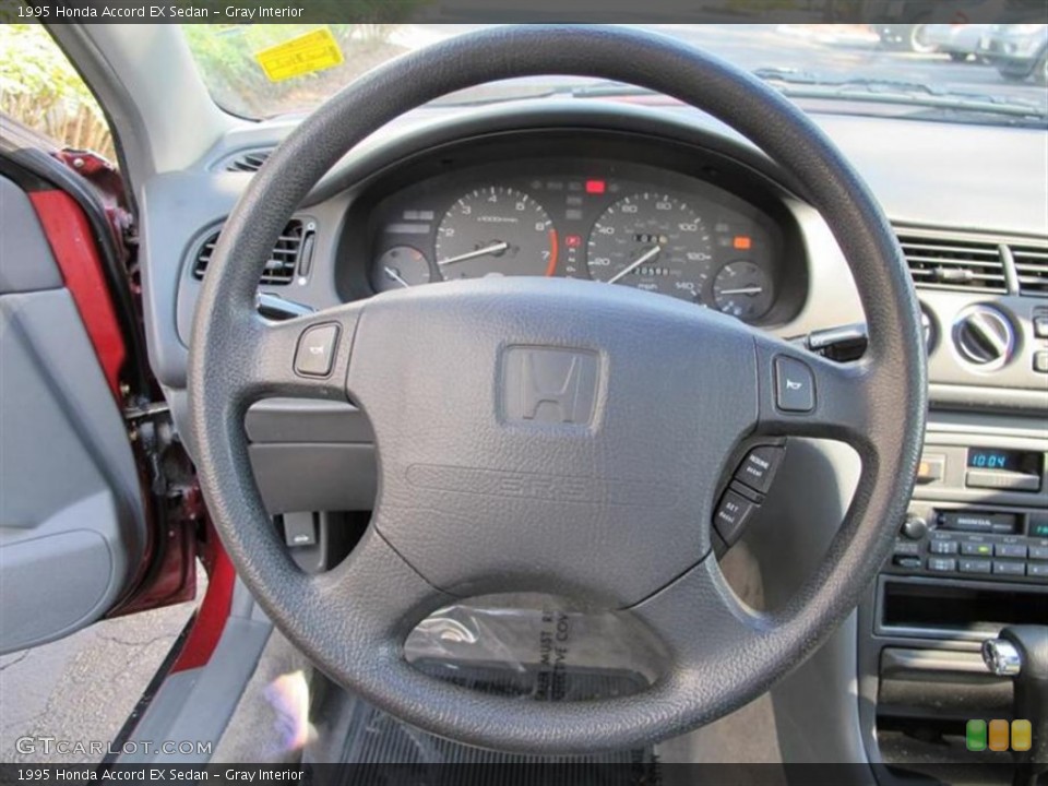 Gray Interior Steering Wheel for the 1995 Honda Accord EX Sedan #53912662