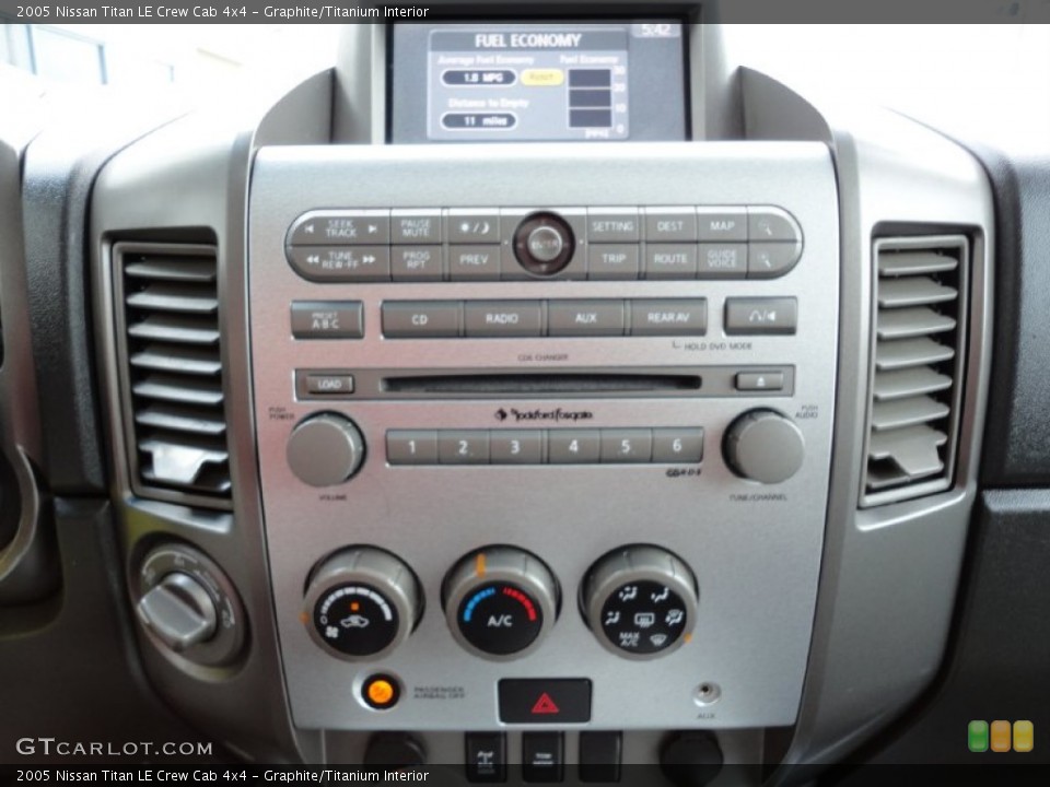 Graphite/Titanium Interior Controls for the 2005 Nissan Titan LE Crew Cab 4x4 #53913415