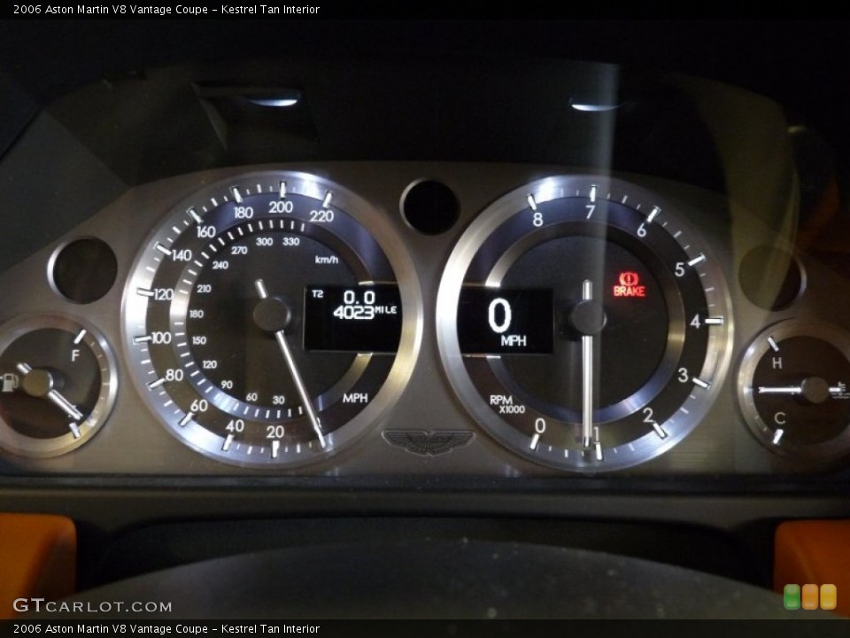 Kestrel Tan Interior Gauges for the 2006 Aston Martin V8 Vantage Coupe #53913808