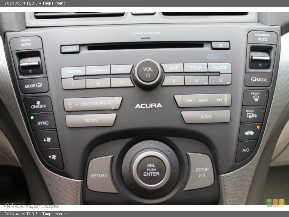 Taupe Interior Controls for the 2010 Acura TL 3.5 #53916799