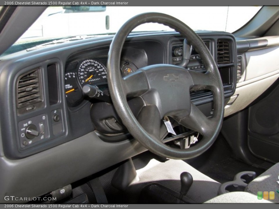 Dark Charcoal Interior Steering Wheel for the 2006 Chevrolet Silverado 1500 Regular Cab 4x4 #53917036