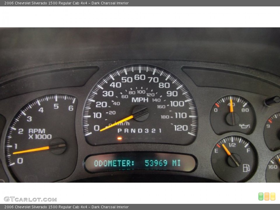 Dark Charcoal Interior Gauges for the 2006 Chevrolet Silverado 1500 Regular Cab 4x4 #53917081