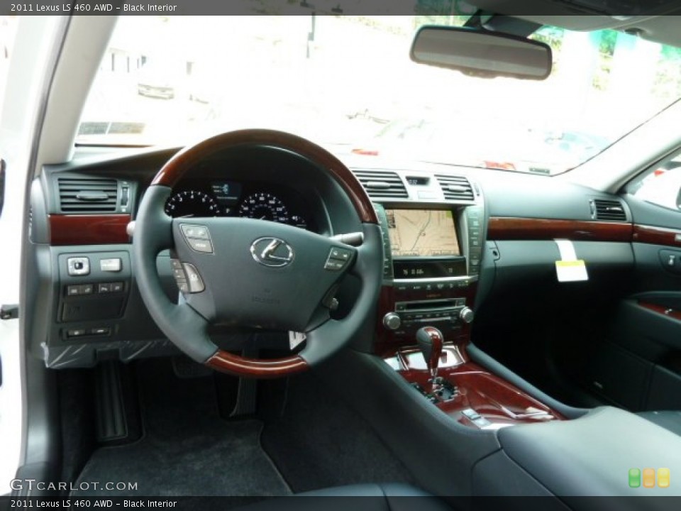 Black Interior Dashboard for the 2011 Lexus LS 460 AWD #53918203
