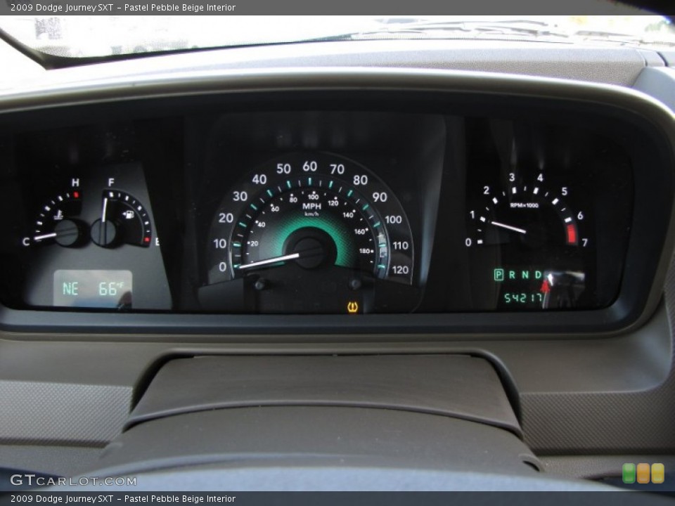 Pastel Pebble Beige Interior Gauges for the 2009 Dodge Journey SXT #53919340