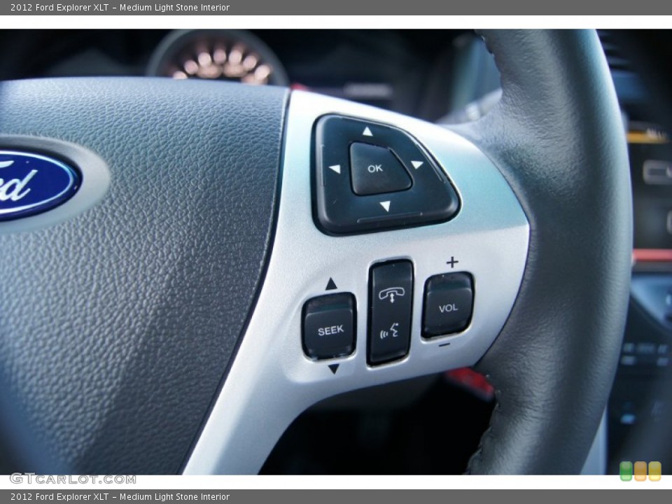 Medium Light Stone Interior Controls for the 2012 Ford Explorer XLT #53920849