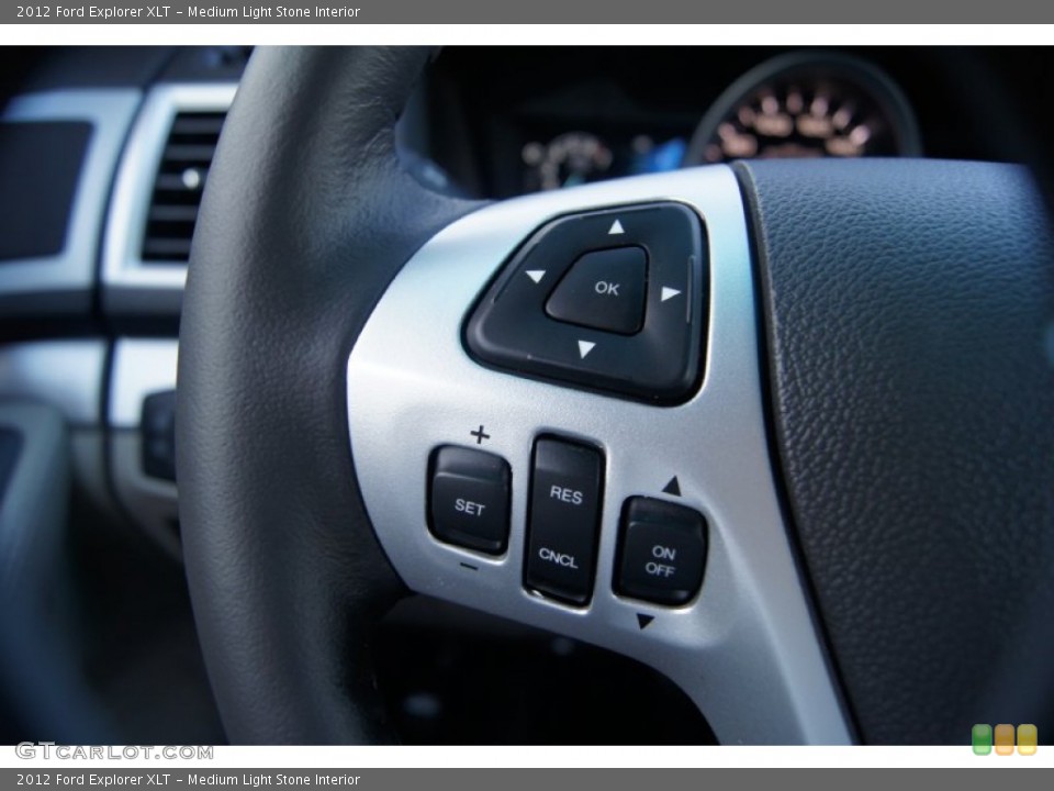 Medium Light Stone Interior Controls for the 2012 Ford Explorer XLT #53920858