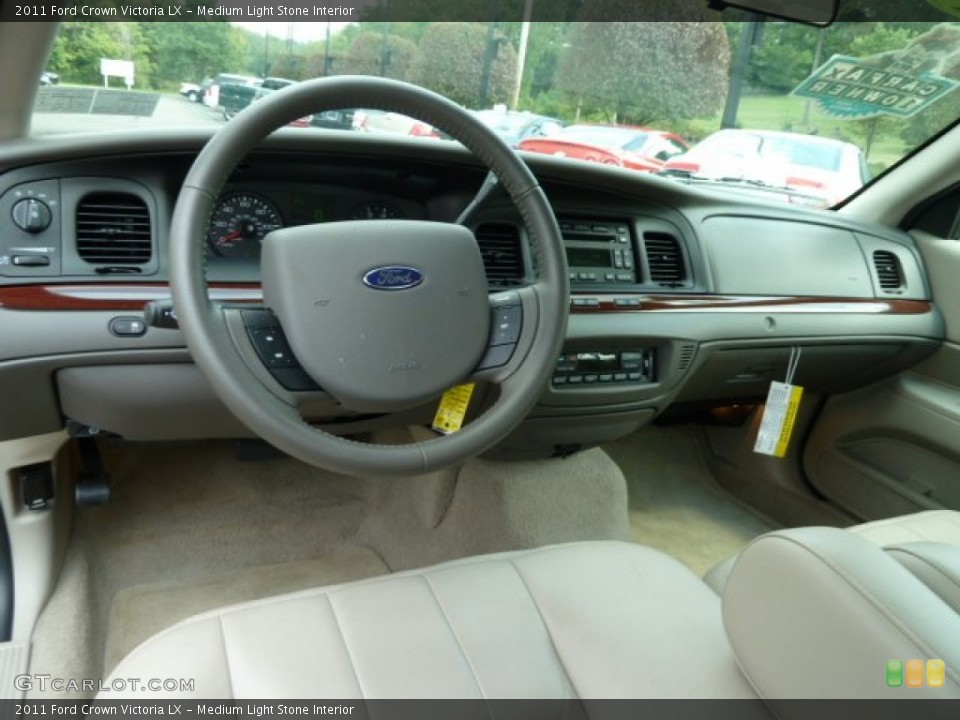 Medium Light Stone Interior Dashboard for the 2011 Ford Crown Victoria LX #53921317